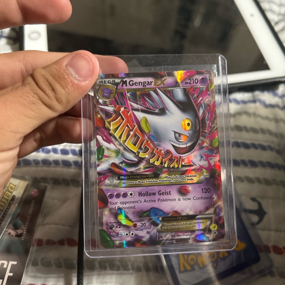 Mega Gengar EX Pokémon Card heavy played
